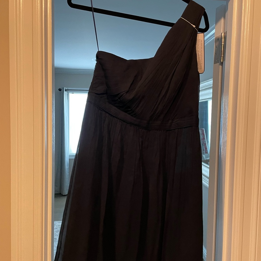 J. crew Navy silk knee length dress